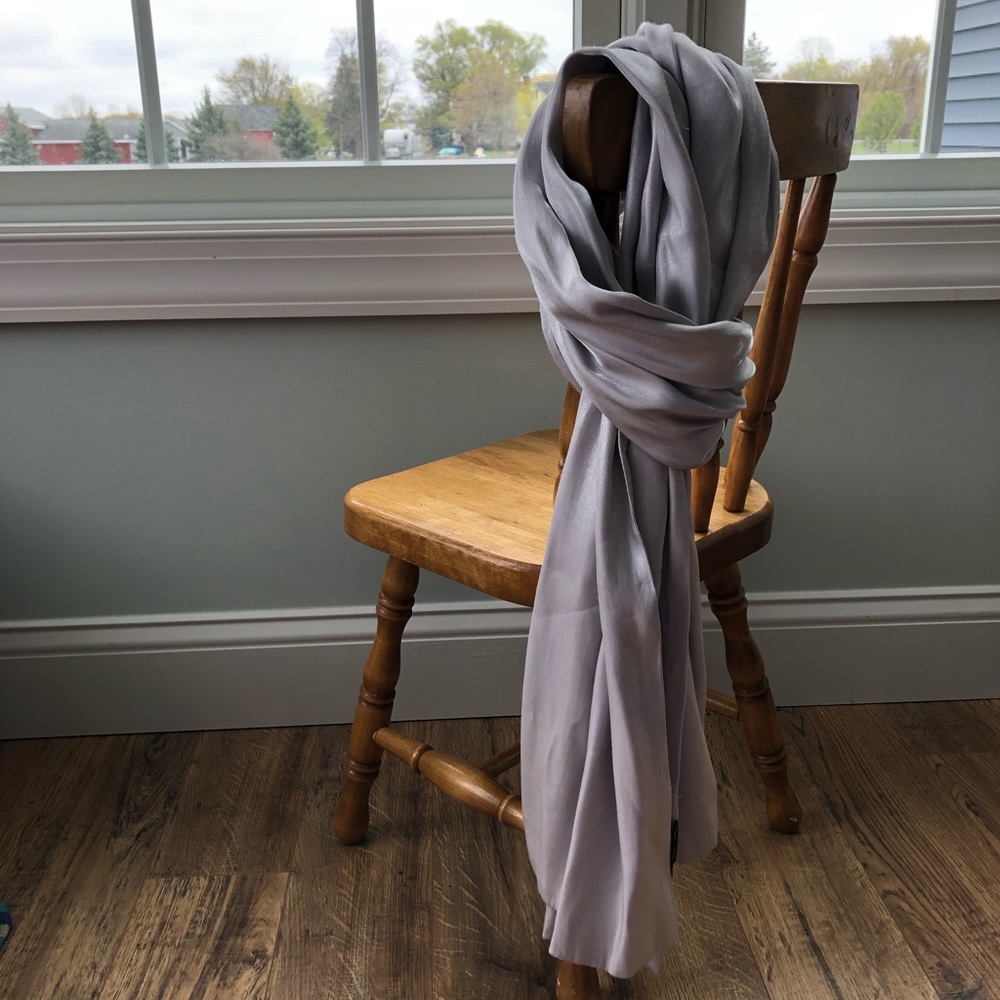 Silver Shimmery Special Occasions Shawl